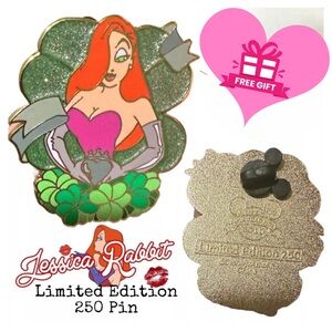 LAST ONE! Disney 2010 St. Patrick’s Day ☘️ Jessica Rabbit LE250 Trading Pin